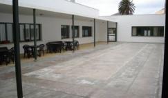 Residencia ancianos en canarias Amma Haría. Patio interior