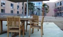 Residencia ancianos cataluña Amma Teià. Jardín interior